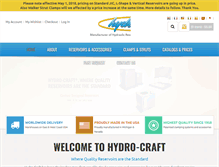 Tablet Screenshot of hydro-craft.com